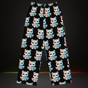 Chibi Bones Unisex Wide-Leg Pants