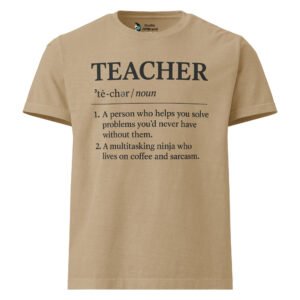 Define A Teacher Unisex Oversized Tee